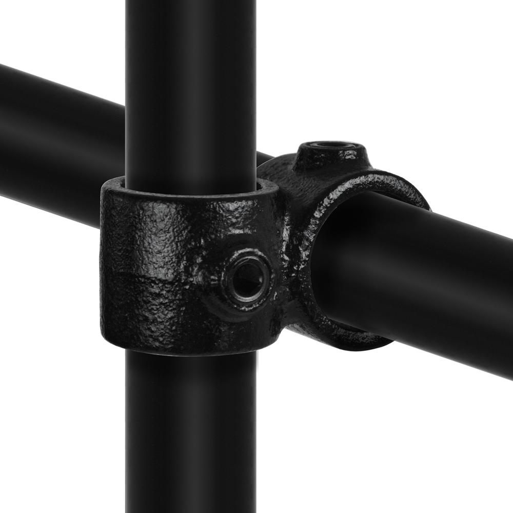 Doos Kruisstuk 90° - zwart-C / 33,7 mm (60 stuks)